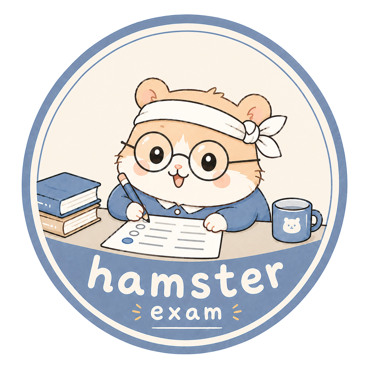 Hamster Exam โลโก้แฮมสเตอร์